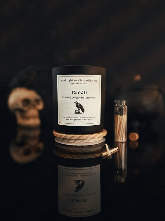 Raven Candle
