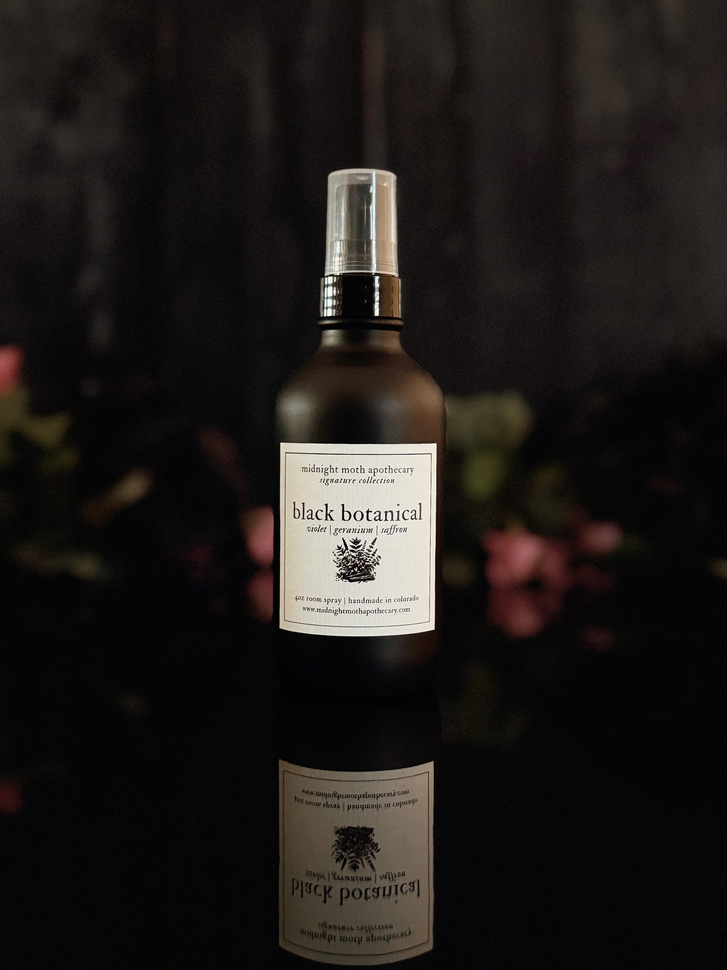 Black Botanical Room Spray